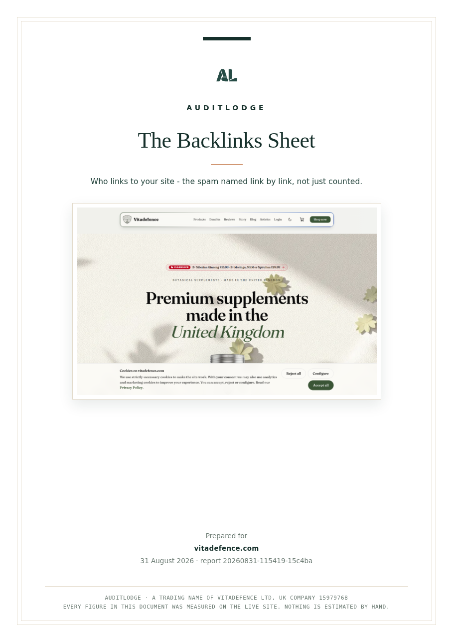 The Backlinks Sheet