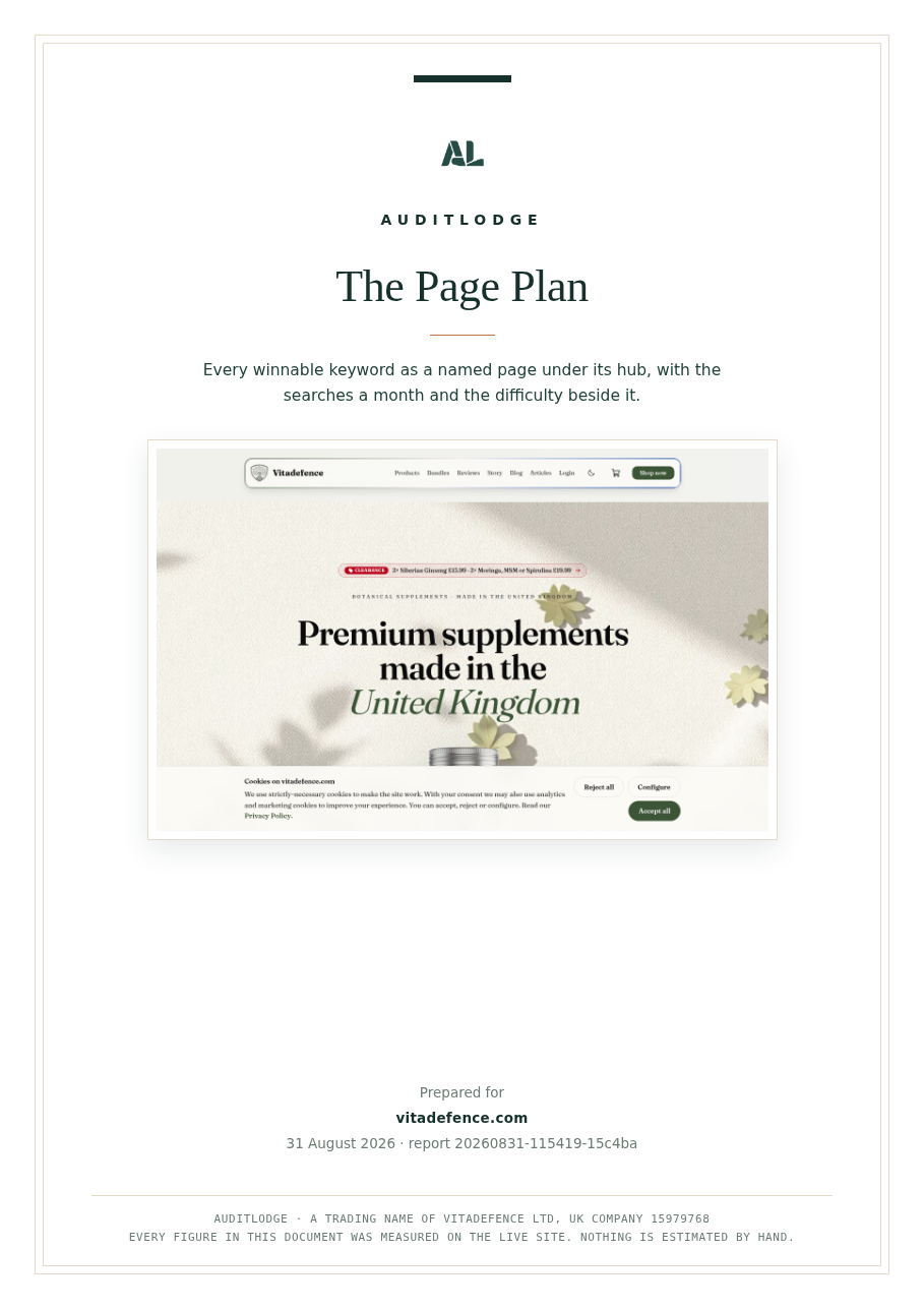 The Page Plan