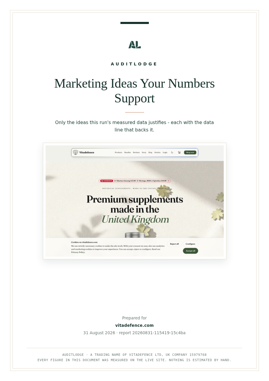 Marketing Ideas Your Numbers Support