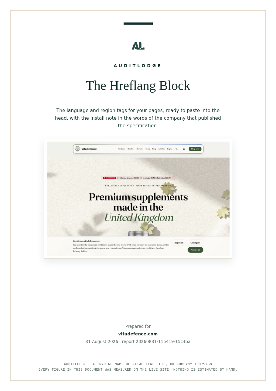 The Hreflang Block