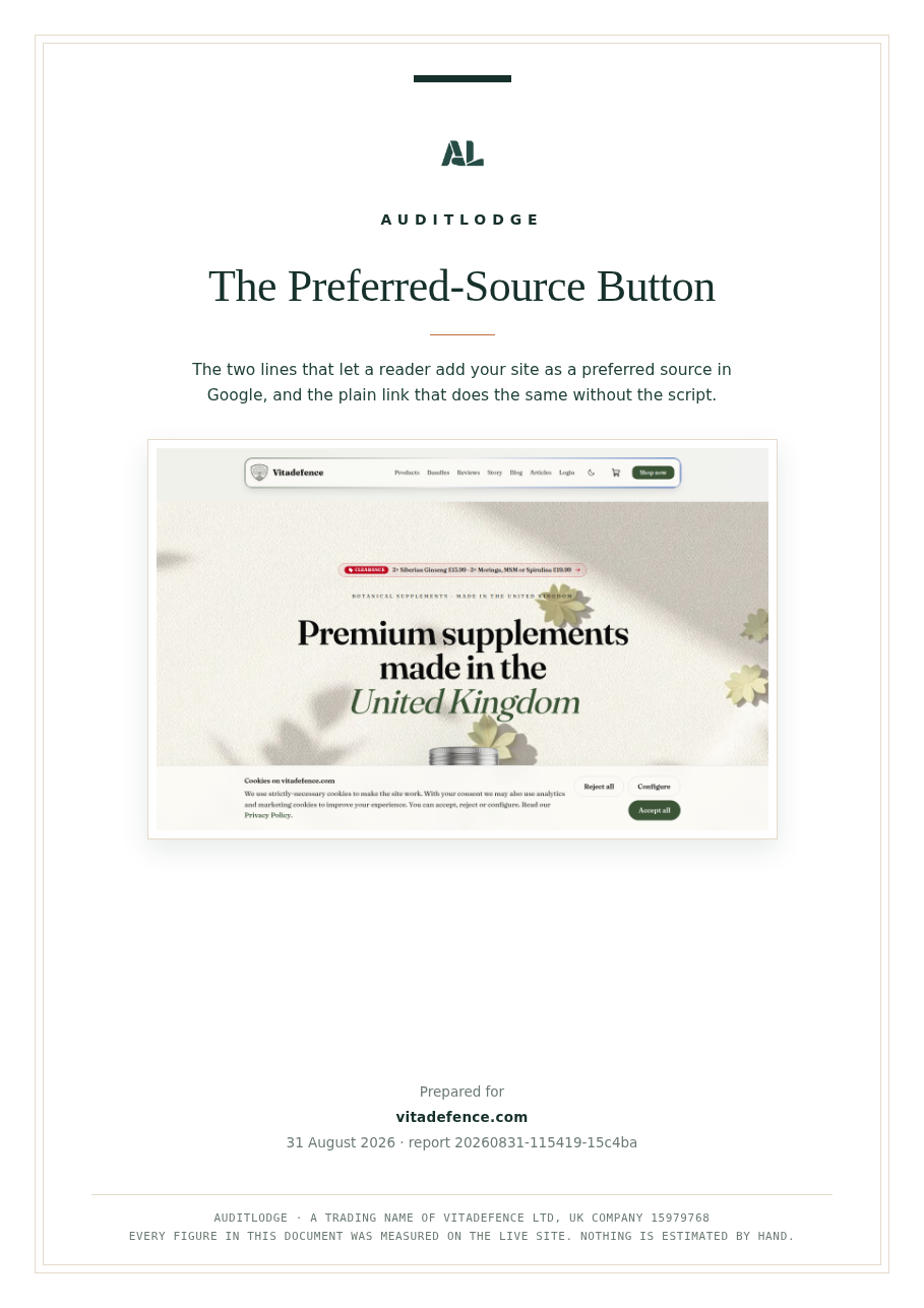 The Preferred-Source Button