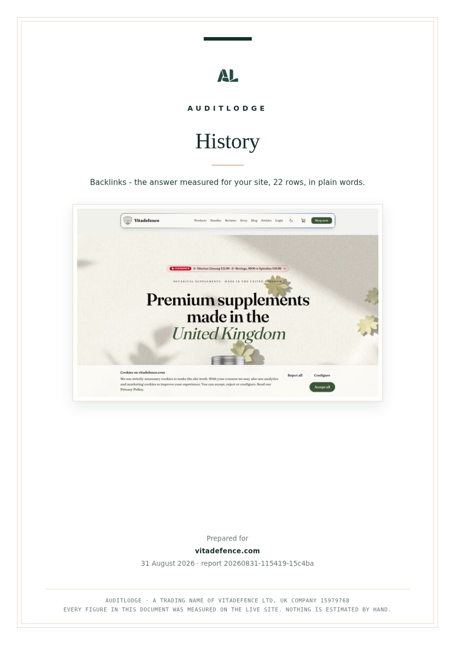 History