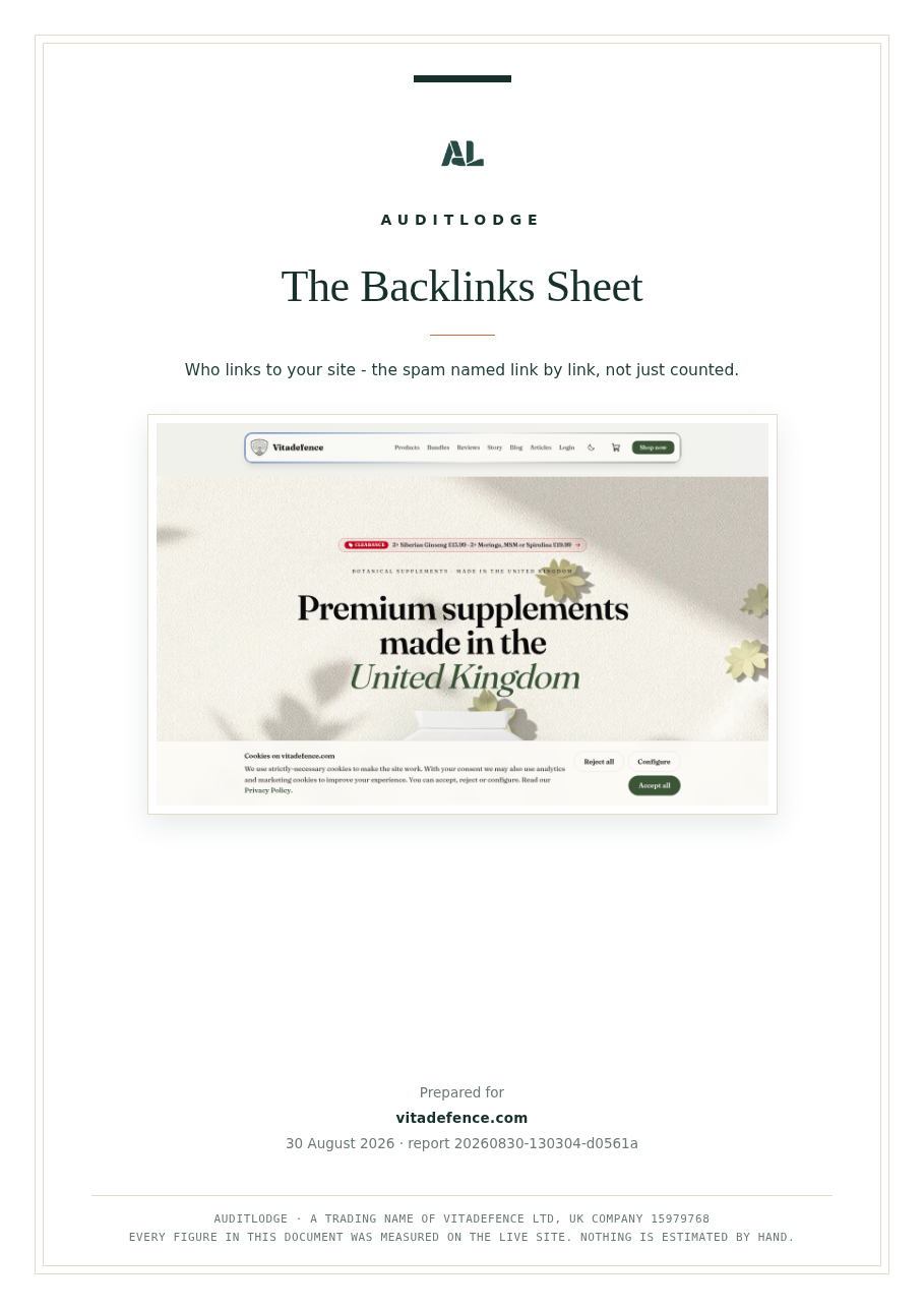 The Backlinks Sheet
