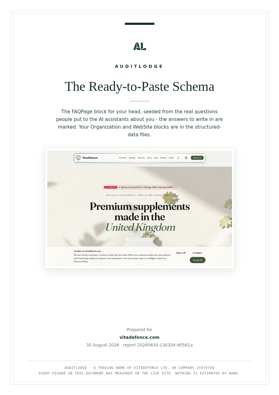 The Ready-to-Paste Schema