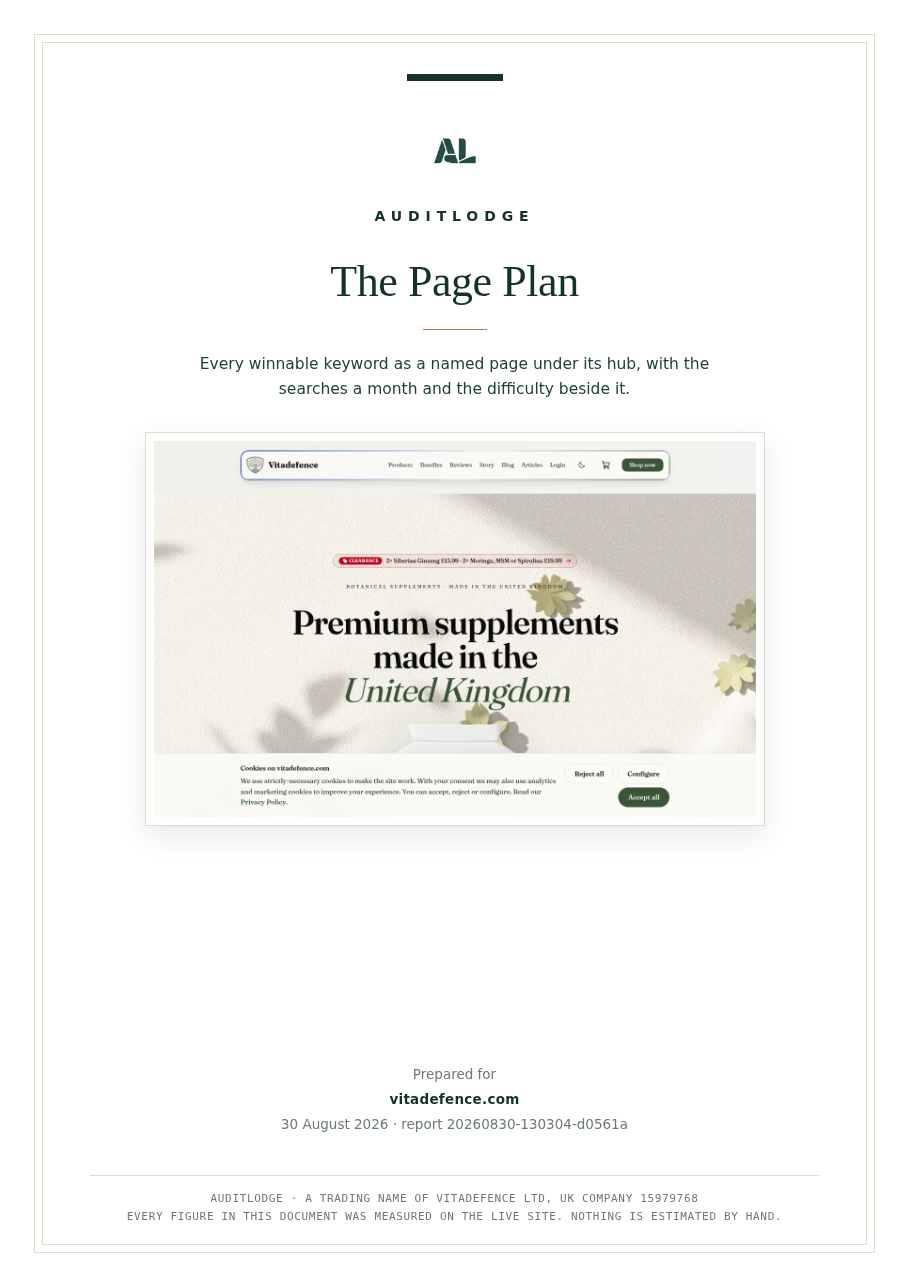 The Page Plan
