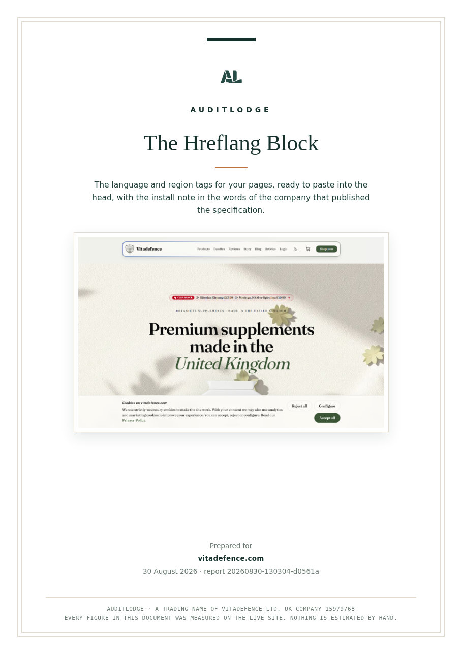 The Hreflang Block