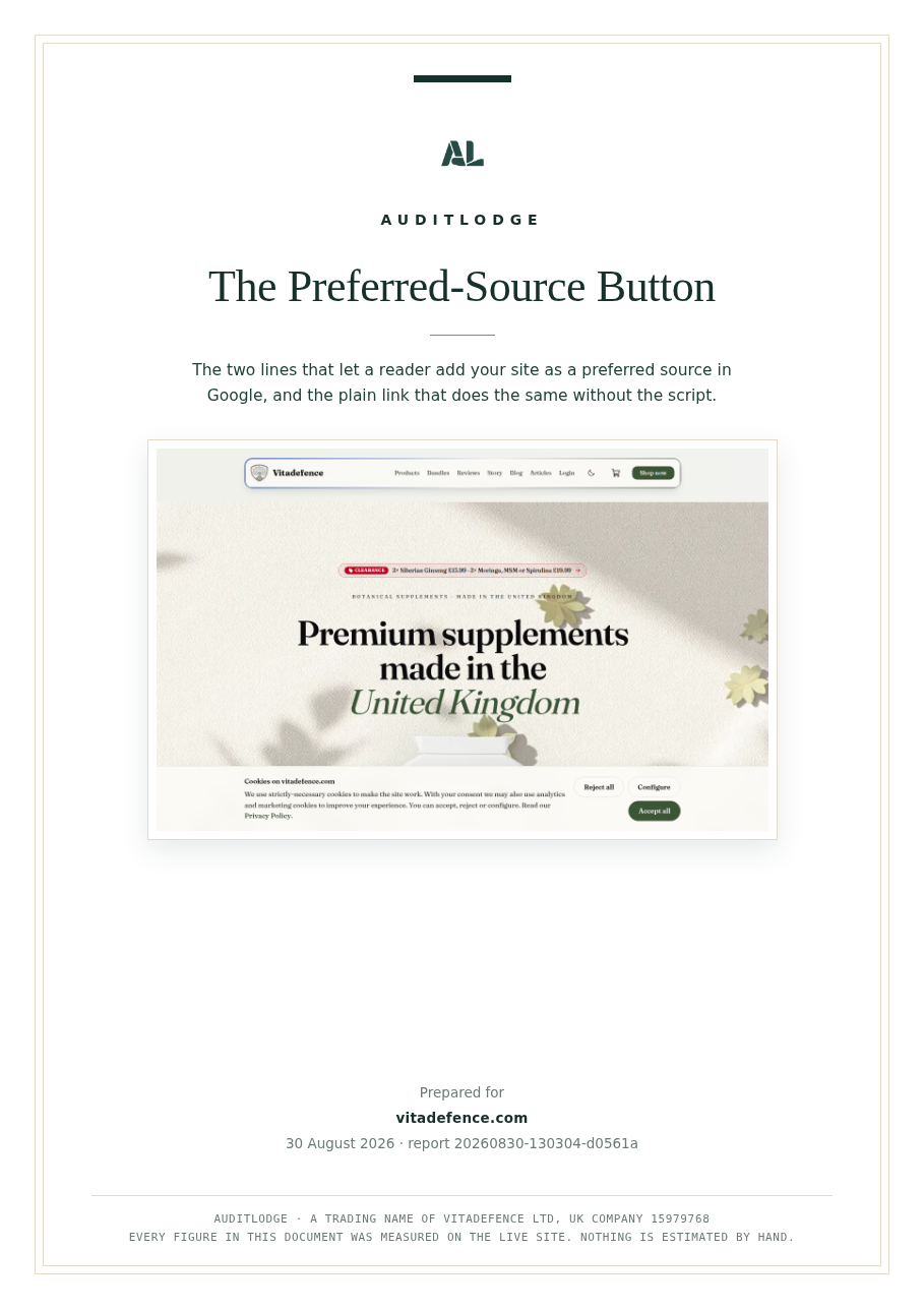 The Preferred-Source Button